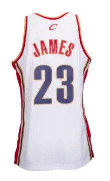 lebron james 2003 jersey