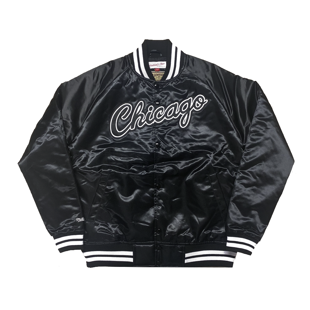 black and white chicago bulls jacket