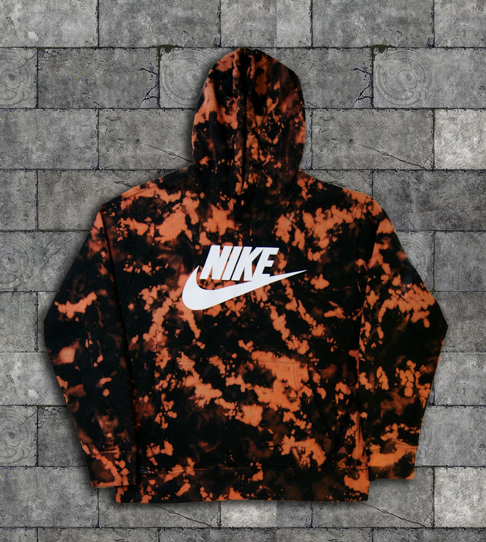 black and orange nike hoodie