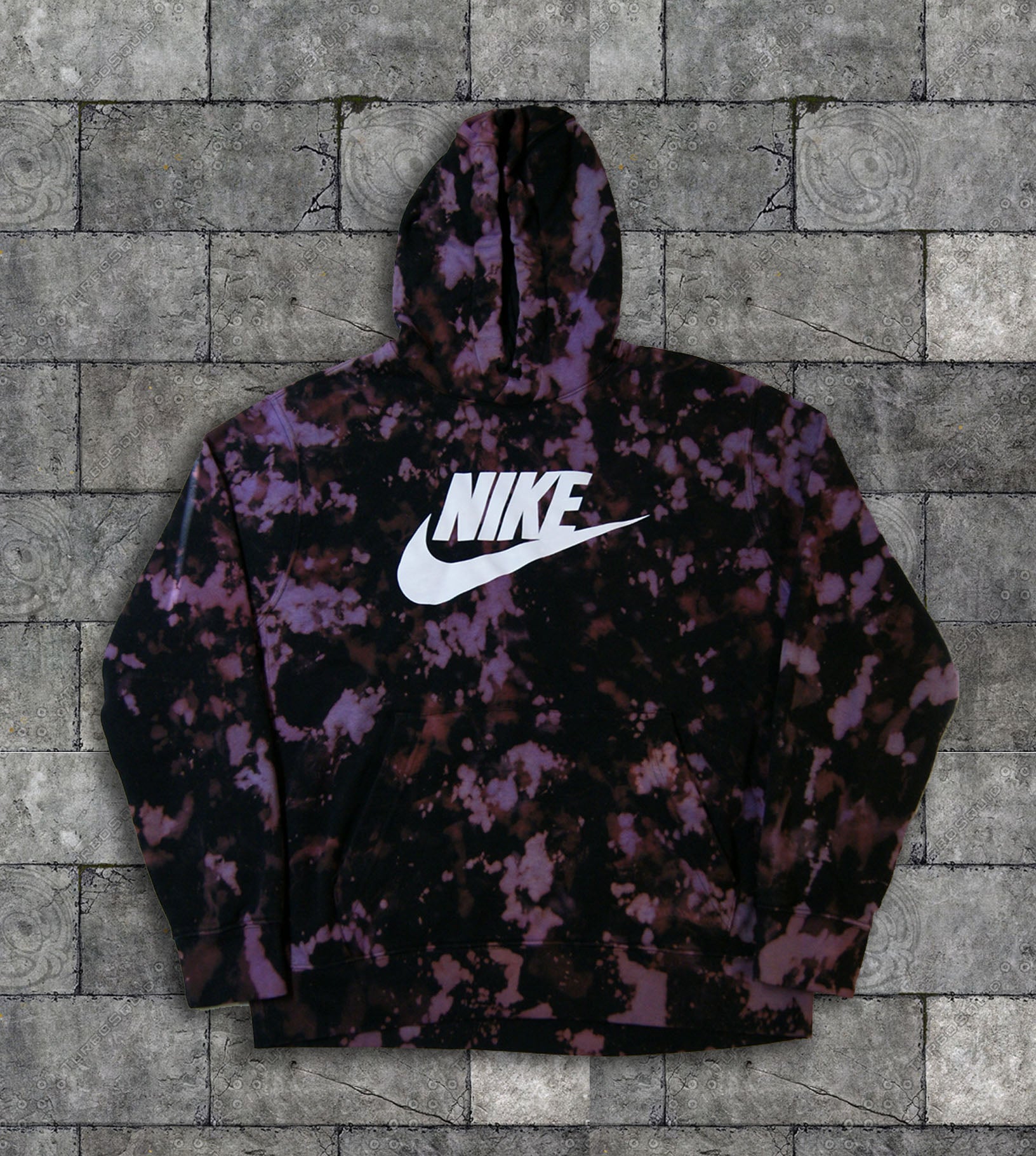 nike hoodie black and purple