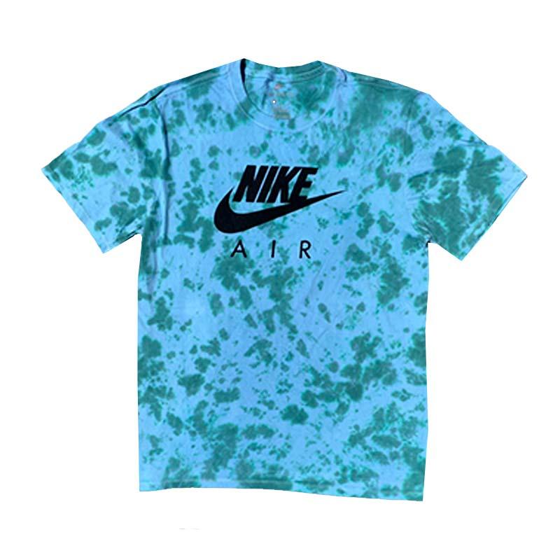 blue tie dye nike shirt