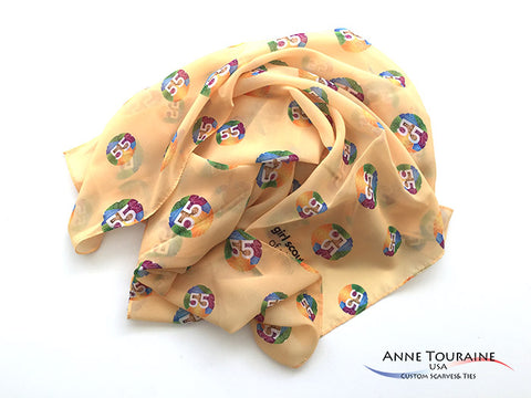 Custom scarf by ANNE TOURAINE USA Custom Scarves and Ties