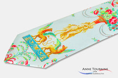 Custom made printed ties by ANNE TOURAINE Custom Scarves and Custom ties