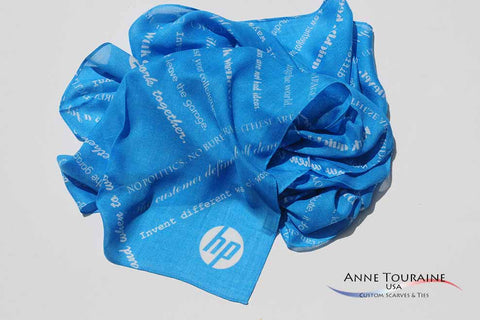 custom scarves and ties by ANNE TOURAINE Custom Scarves and Ties: a unique creation for HP