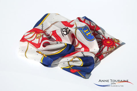 Custom  Golden Spike scarf by ANNE TOURAINE Inc. Custom Scarves and Ties