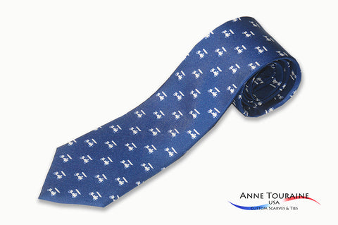 custom-made-logoed-ties-repeated-pattern-scattered-logos-navy-blue-anne-touraine-