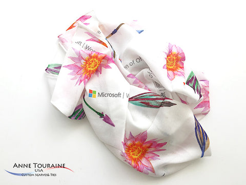 MICROSOFT custom scarf by ANNE TOURAINE USA Custom Scarf and Tie