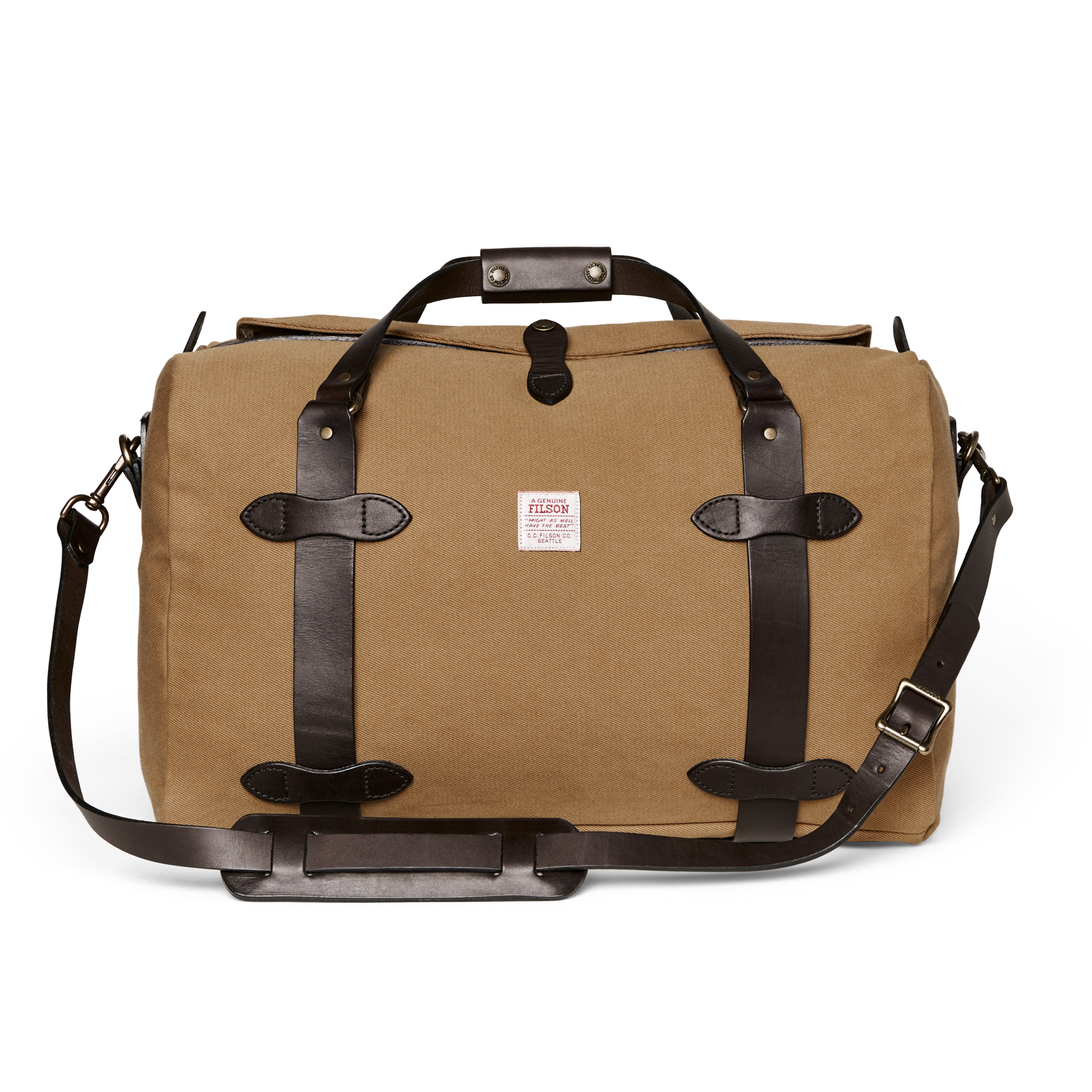 image of Medium Rugged Twill Duffle Bag - Tan