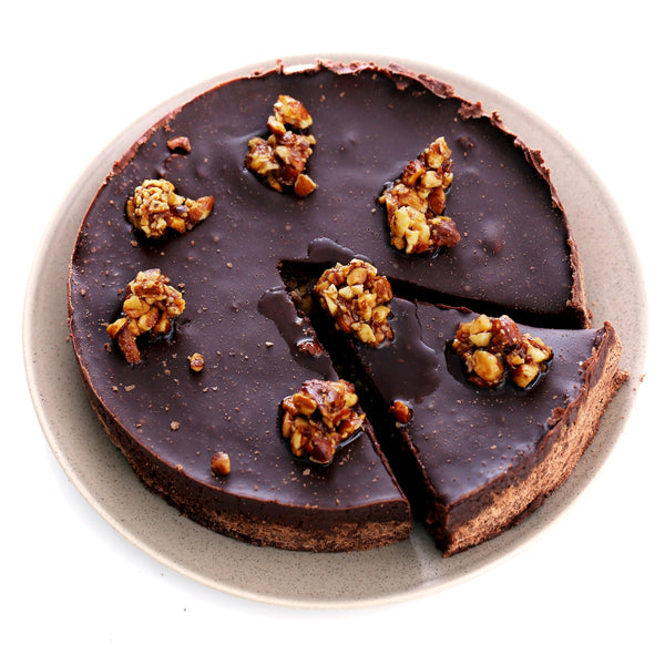 Vegan rich chocolate tart