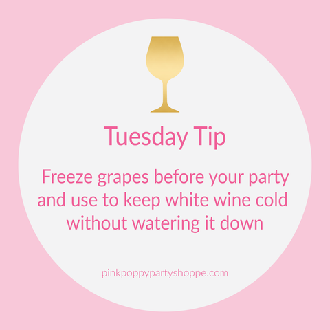 {Party Tip} Freeze Grapes to Add to Wine in Summer | Pink Poppy Party Shoppe Blog