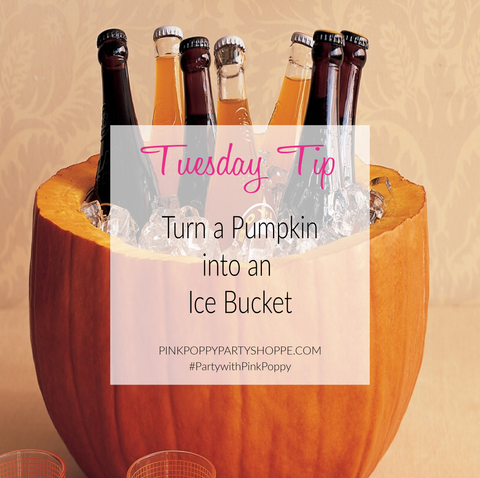 {Party Tip} Pumpkin Ice Bucket | Party with Pink Poppy Blog