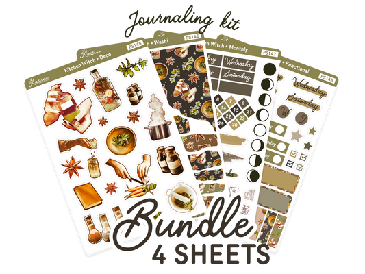 BUNDLE • Witch Tasks Icon Stickers for Planner (17 Sheets) – aastrae