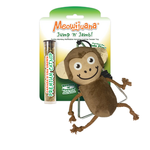 Jump 'n' Jamb Funky Monkey Refillable Interactive Cat Toy - SmarterPaw