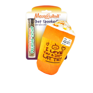 Get Spooked Pumpkin Spice Latte Refillable Cat Toy - SmarterPaw