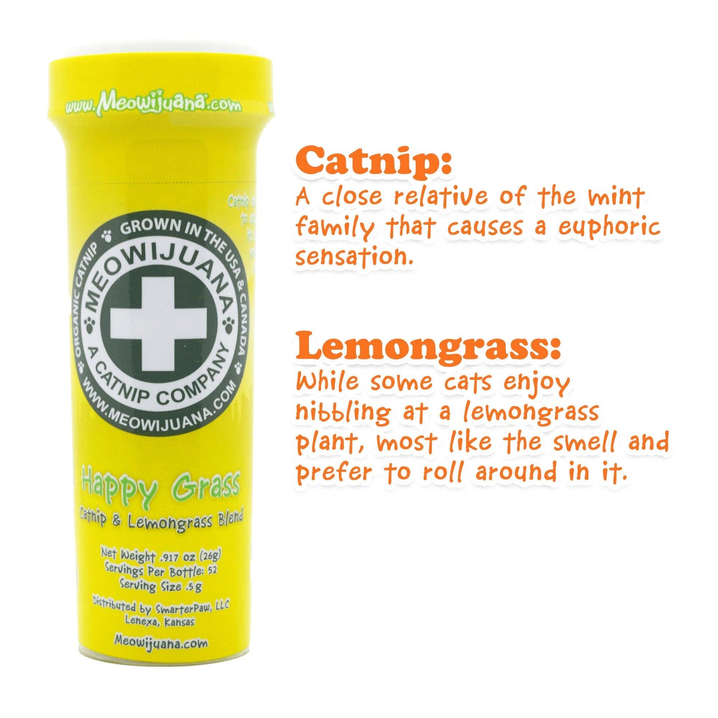 Happy Grass - Catnip & Lemongrass Blend