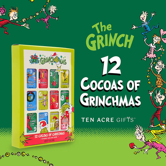  Ten Acre Gifts Dr Seuss The Grinch Pancake Mix and Pan Gift  Set, Easy Instant Baking Mix with Round Frying Pan and Green Food Coloring,  6 oz : Everything Else