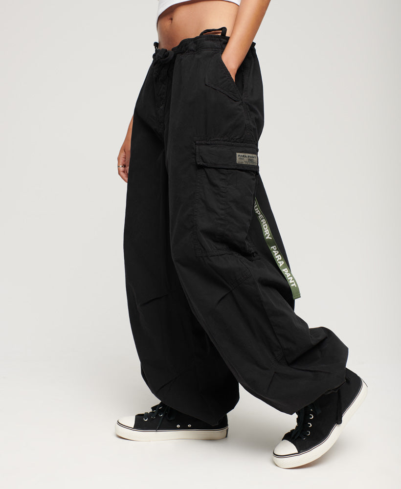 Vintage Baggy Parachute Pants | Black – Superdry