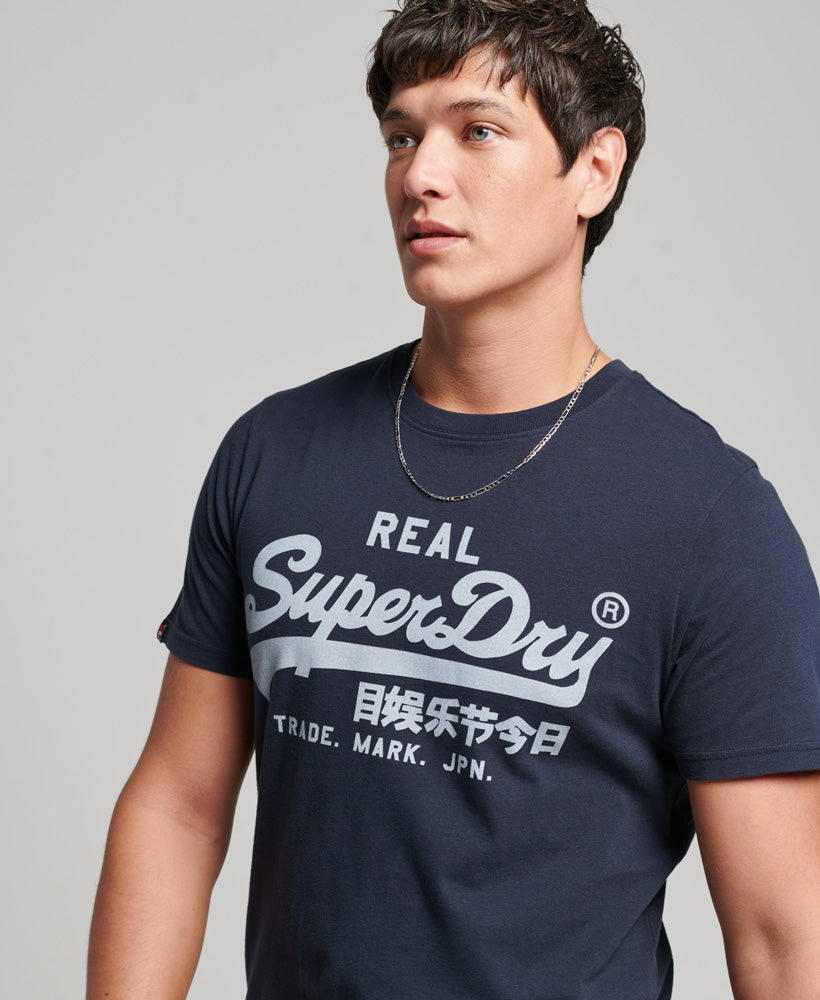 Vintage Men's T-Shirt - Navy - S