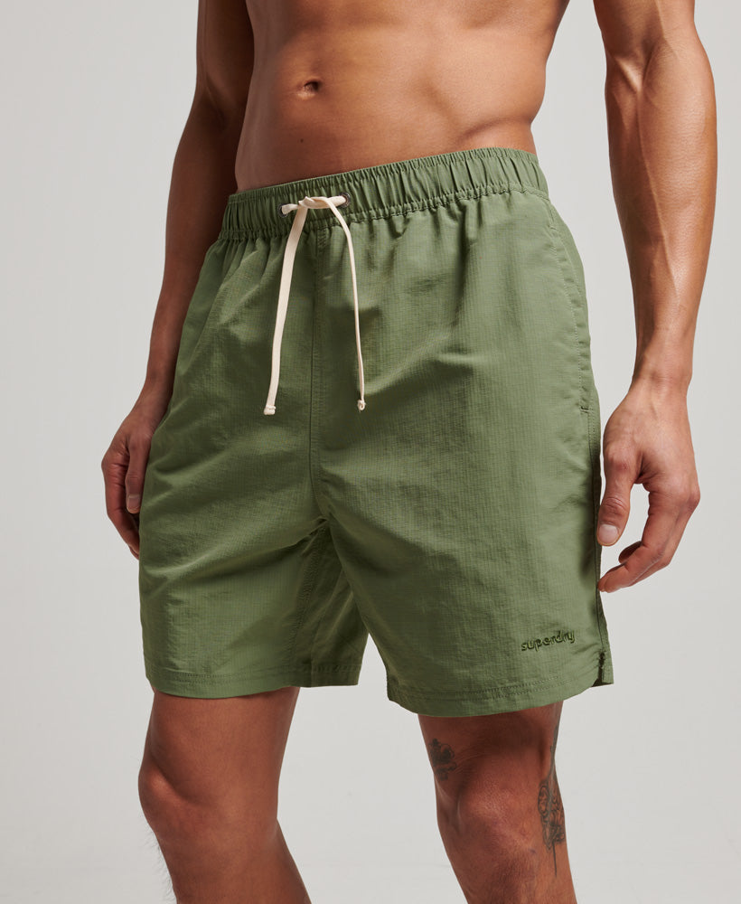 Vintage Ripstop Swim Shorts  Outline Dark Green Camo – Superdry