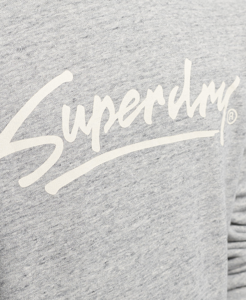 Vintage Downtown Script Crew Sweatshirt | Bison Black – Superdry