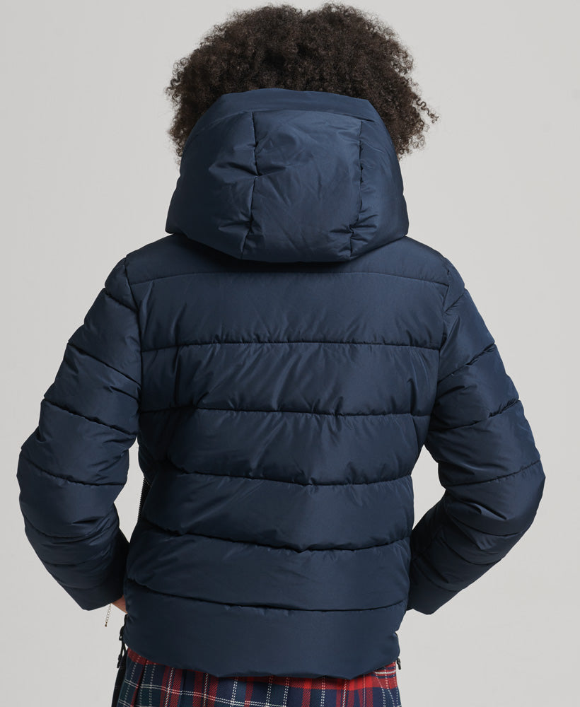 Hooded Spirit Sports Puffer Jacket | Sailor Blue – Superdry