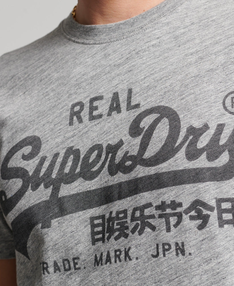 Vintage Logo T Shirt  Eclipse Navy – Superdry