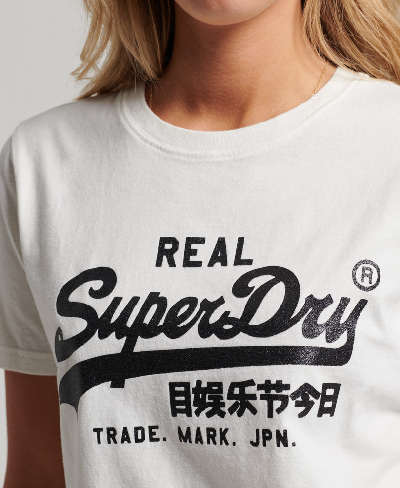 Superdry T-Shirt Vintage Narrative Logo branca - Esdemarca Loja