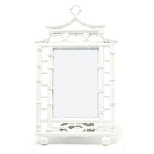 Two's Company White Pagoda 4x6 Photo Frame