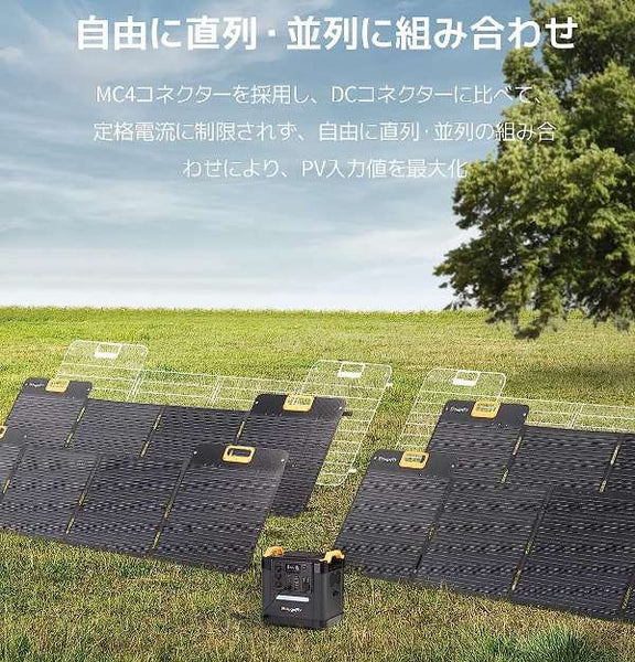 BougeRV 太陽光発電を生成する折りたたみ式 12V ポータブル発電所