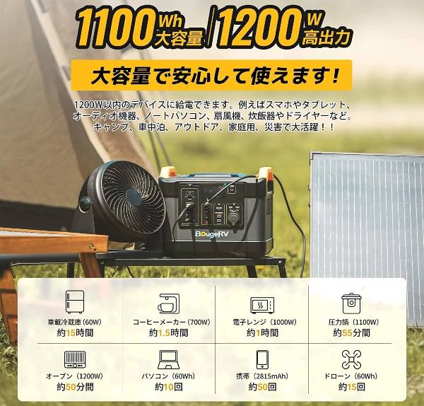 NCM 1100Wh ポータブルパワーステーション