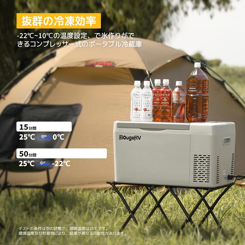 12v 22Lポータブル冷蔵庫 | JP.BougeRV.com