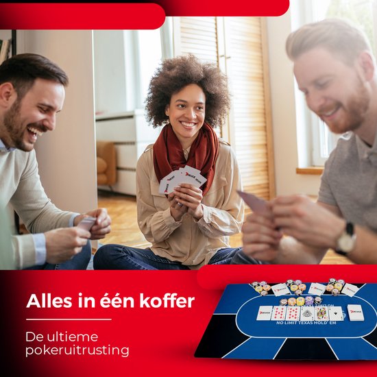 8720726037716 - Poker Set - Starter Set - 300 Chips - Stoff - Pokerchips - Poker - Erwachsene 8720726037716 - Poker Set - Starter Set - 300 Chips - Stoff - Pokerchips - Poker - Erwachsene