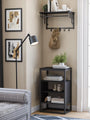 O'DADDYÂ® Wandtisch - Beistelltisch Industrial - mit 2 Netzablagen - Beistelltisch 60x30x60 cm - Flurtisch - Farbe schwarz/dunkelgrau - 065f0b3abb401e2216a3a8094ee59b6bf210e5f8_Enriched_product_image_f6fea901-b812-4700-9ac2-2325032faacb