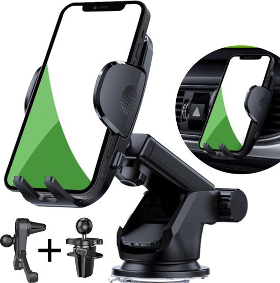iSetchi Telefonhalterung - Auto - Extra starker Saugnapf - 3-in-1 - 074455d3de0f52a4d5eab93eff8385a9cc0e0fe5_Enriched_product_image