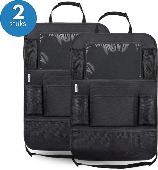 8720726511414 - Premium Luxury & Sturdy Car Organiser mit Tablet-Halter - 2er-Set - Extra Storage - Protector - Autositz - Zubehör 8720726511414 - Premium Luxury & Sturdy Car Organiser mit Tablet-Halter - 2er-Set - Extra Storage - Protector - Autositz - Zubehör