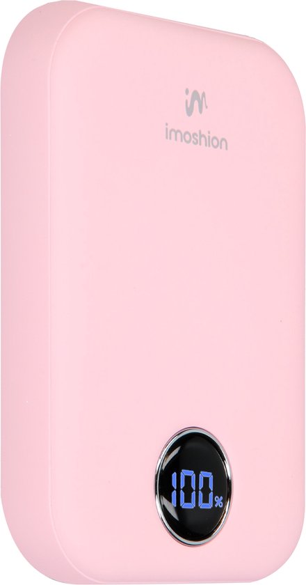 imoshion Powerbank 10000 mAh - Geeignet für MagSafe - Schnellladegerät 22,5W - LED-Anzeige - USB C & USB A - Wireless Powerbank Geeignet für iPhone 12/13/14/15/16 - Pink - 0d53da92faf3fb386a7749e8254896a2cf0766dd_Enriched_product_image