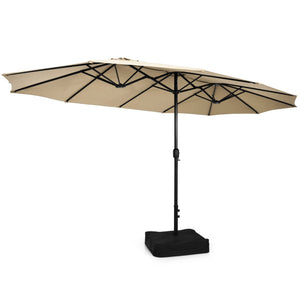 Coast Sonnenschirm - Doppelseitig - Inkl. Fuß - 451,5 x 264 x 243 cm - Beige - 1047046437728d779edc98caac0fe3fe5b625113_d1b13dcfjpg