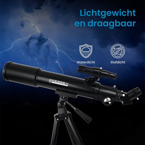 ODESSEY¬Æ BLACK HOLE Edition Refractor Telescoop 250 X Zoom ‚Äì Sterrenkijker ‚Äì Telescoop Kinderen & Volwassenen ‚Äì Sterrenkijker voor Kinderen ‚Äì Sterrenkijker Telescoop - 12e048687abcdf455175c983dd83b9a09c75e235_Enriched_product_image_1fdbda8d-5bf5-461c-aea9-f69e42b8b4c6