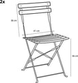 Mica Decorations Laurence Bistro-Set - 3er-Set - Metall - Weiß - 172da6a11fc08466ec66f212c52ae9d0f1906a5e_Enriched_product_image