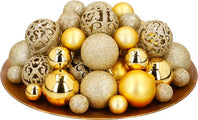 Giftsome Gold Weihnachtskugeln Set - 101 Plastik Weihnachtskugeln - Inkl. Spitze - 3/4/6 cm - 178231909189836c6cfcfb258b9f4117d122a834_Enriched_product_image_e78f2c4c-75dd-4fdd-a7d3-21f82eb32e48