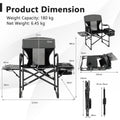 COAST Campingstuhl mit Beistelltisch Kühltasche & Aufbewahrungstasche - faltbar - Schwarz - 113 x 56 x 98 cm - 187cd3c57c06ed13096cca05adc9498ab8bc20ce_het_is_vermeldenswaard_dat_de_bureaustoel_inklapbaar_is_zodat_je_hem_gemakkelijker_5_18_np10866