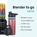 MOA Blender - Blender to Go - Mini-Mixer - 2 600ml Tritan Becher - Smoothie Maker - 800W - Schwarz - MB10B - 18d97b27-eae7-4277-b265-29dc6fa3eed2_ec8bd3c2-d8cc-46cf-907c-f32531deb938