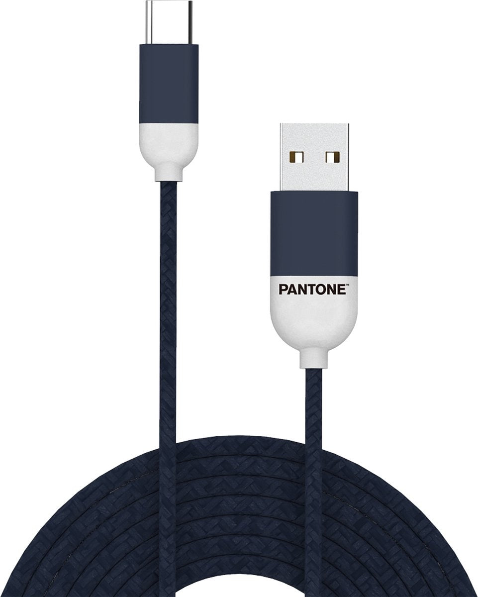 Celly Pantone - USB-Kabel Typ-C, 1,5 Meter, Blau - Gummi - 19c3972e-0afb-4c81-819b-759dbc188bc1