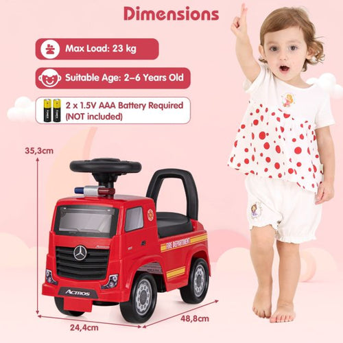 Coast Kinderauto - PP - Claxon - Inkl. Musik & Aufbewahrung - 48,8x24,4x35,3 cm - Rot - 2007f826fa013dbc2280fd4757472d85dff69e35_ride_on_brandweerwagen_mercedes_benz_licentie_7.8_tq10247re_1__1_c1d439a5-9236-484e-b9d1-9fb1eca07ddc