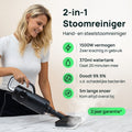 Skrub Dampfreiniger für den Boden - 2 in 1 Handdampfer - Fleckenreiniger mit 6 Aufsätzen - 1500w - 206933d646489347a8d02d86d356ee573d471c61_Enriched_product_image_16cc086d-fa07-4704-aa34-2b5aed768e9a