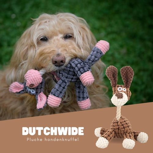 Dutchwide Plush Cuddle for Dogs - Hundespielzeug - Hund - Mit Quietsche - Braun - 2124878493dc4ee9a902f300f07f87ba3da881e2_Enriched_product_image