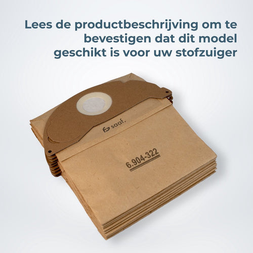 Staubsaugerbeutel - 10 Stück - Geeignet für Kärcher Staubsauger - Geeignet für WD2250, A2004, A2054, MV2 und mehr - 258324ed-b958-4c2f-abb9-6ba02b1ff4f2_4d20fd89-91a1-4c8c-a6fd-c363b0e415a6