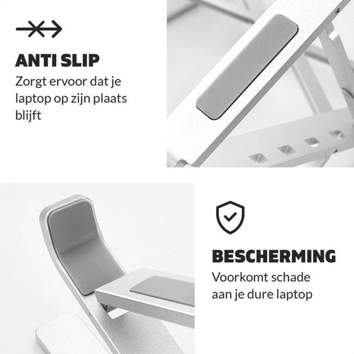 LURKÂ® Laptop-Ständer klappbar - Ergonomischer Laptop-Halter - Höhenverstellbar - Notebook/Buch/Tablet - Aluminium - 11 bis 17 Zoll - 2742b506-a71e-463b-9650-ab6c18c26cfe_e7d0b504-948c-4910-9d0a-0f3343ef5106