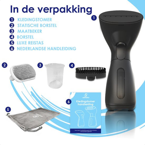 Samako SteamWave Kleidungsdämpfer - Leistungsstarker Handdampfer - Handdampfgerät - Dampfbügeleisen - Kompakt für unterwegs - Schwarz - 30247802625aec0512767ca2b4a31bdb51a7efe9_Enriched_product_image_e56168d9-8ead-456f-bb09-91b3439488eb
