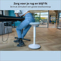 Bckz Wackelhocker | Höhe 40-60cm | Balance Hocker | Sit-sta Hocker | Weiß - 3386e837-f3a1-452c-b08c-36e1c6849a22